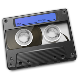 Cassette Blue Icon 256px png